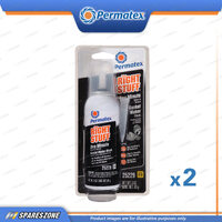 2 x Permatex The Right Stuff Gasket Maker Black Power Cans 85G High Flexibility