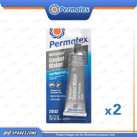 2x Permatex Motoseal Ultimate Gasket Maker Grey 80ML Solvent Based Flexible Bond