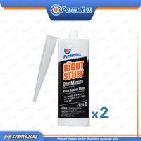 2 x Permatex The Right Stuff Gasket Maker Black Sealant 147ML Reliable&Flexible