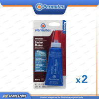 2 x Permatex Anaerobic Gasket Maker Tube Carded 50ML Solvent-Resistant