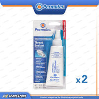 2 x Permatex High Performance Thread Sealants Carded 50ML Anti-Corrosion