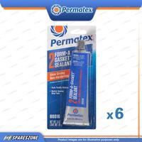 6 x Permatex Form-A-Gasket #2 Sealants Carded 85G Slow-Drying Non-Hardening