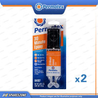 2 x Permatex 30 Minute High Strength Epoxy Dual Syringe 25ML Water Resistant