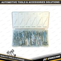 555 Pcs of PK Tool Cotter Pin Assortment - Split Pins in Re-Sealable Case