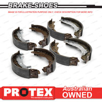 Front + Rear Protex Brake Shoes for MAZDA B1600 Ute 1000Kg 1972-77