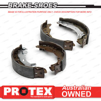 4 Rear Protex Brake Shoes for RENAULT 12 Sedan With Bendix/DBA Rear Brakes 70-77