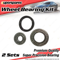 2x Front Wheel Bearing Kit for Toyota Liteace KM20 KM20R Spacia YR22 YR22R