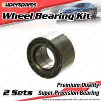 2x Front Wheel Bearing Kit for Honda Civic Hybrid FD 1.3L 85KW FWD 2006-2008