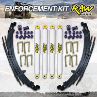 Raw 4x4 Nitro Shocks Leaf 50mm Lift Kit for Toyota Landcruiser FZJ HZJ 75 Diesel