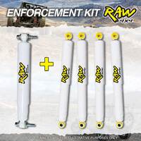 Raw 4x4 Nitro Shocks + Steering Damper for LANDROVER DEFENDER 90 110 SERIES