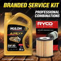 Ryco Oil Filter 5L APX5W40 Engine Oil Service Kit for Volvo C70 NK53 T5 5cyl V70