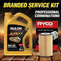 Ryco Oil Filter 5L APX5W40 Engine Oil Service Kit for Hyundai I30 FD GD I40 VF