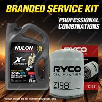 Ryco Oil Filter Nulon 5L PRO20W50 Eng. Oil Kit for Toyota Celica Tercel Corolla