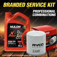 Ryco Oil Filter 5L XPR10W30 Engine Oil Service for Saab 900 EMS16 IM2 9000 Turbo