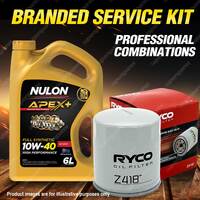 Ryco Oil Filter 6L APX10W40 Engine Oil Service Kit for Lexus Gs300 Is300 Ls400