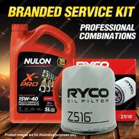 Ryco Oil Filter 5L XPR15W40 Engine Oil Service Kit for Mazda Mpv LW V6 2.5L
