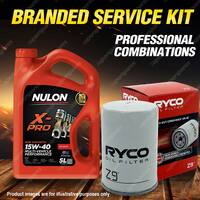 Ryco Oil Filter 5L XPR15W40 Engine Oil Service Kit for Chrysler Valiant AP VC VJ