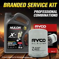 Ryco Oil Filter 5L PRO20W50 Engine Oil Service Kit for Mitsubishi WA