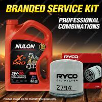 Ryco Oil Filter 5L XPR5W30 Engine Oil Service Kit for Subaru Brz Liberty Outback