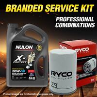 Ryco Oil Filter 5L PRO20W50 Engine Oil Service Kit for Chrysler Valiant AP VC VJ