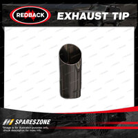 Redback Exhaust Tip - 63mm 2-1/2" In 70mm 2-3/4" Out 203mm Long Angle Cut