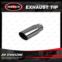 Redback Exhaust Tip Angle Cut - In 63mm 2-1/2" Out 75mm 3" L 225mm 9"