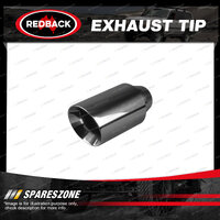 Redback Exhaust Tip - In 57mm 2-1/4" Out 100mm 4" L 200mm 8" Stainless Steel