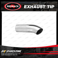 Redback Exhaust Tip Dump Pipe - 51mm 2" In 51mm 2" Out 178mm Long