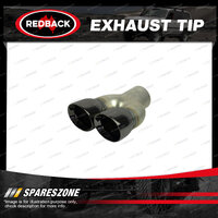 Redback Exhaust Dual Wall Y-Piece Tip Black Chrome for Holden Commodore VE