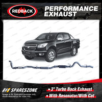 Redback 3" Exhaust With Resonator & Cat for Holden Colorado RG 2.8L 01/12-08/16