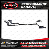 Redback Exhaust System 2 Outlet Rear With Cat for Holden Commodore Calais VE VF