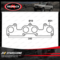 Redback DSF Exhaust Manifold Gasket for Ford Laser Meteor 1.3L 1.5L 4 Cylinders