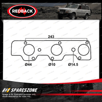 Redback DSF Exhaust Manifold Gasket for Mitsubishi Pajero NH NF NK Magna TR TS