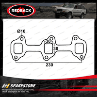 Redback DSF Exhaust Manifold Gasket for Toyota Landcruiser HJ45 H 3.6L Diesel