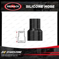 Redback 2-1/4" in 2-1/2" out Silicone Hose - Straight Reducer Black