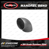 Redback Mandrel Bend 90 Degree - OD 76mm 3" Tight Radius 304 Stainless Steel