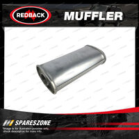 Redback Universal Muffler - 5" x 3" Oval 14" Long 2 1/4" Centre/Centre