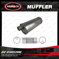 Redback Universal Muffler - 6" Round 16" Long 3" O/O Mega Power Mild