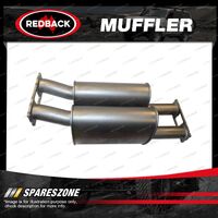 Redback Extreme Duty 11"x6" Twin Large Muffler Assembly Offset/Offset