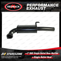 Redback 3" RHS Single Outlet Rear Muffler Assembly for Holden Commodore VE VF