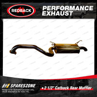 Redback 2 1/2" Catback Rear Muffler Assembly for Ford Fairmon Falcon BA BF FG