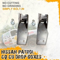 Pair Bolt In Drop Boxes 4" Suspension Lift Kit for Nissan Patrol GQ GU