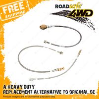 Roadsafe Front LH & RH Braided Brake Line for Toyota Landcruiser 200 Ser 08-on