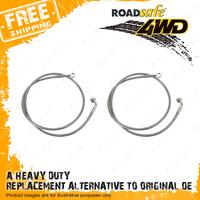 Roadsafe Front 5-6" Lift Braided Extended Brake Lines for Nissan Patrol GU 00-11