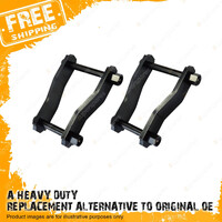 Pair Rear Trupro Extended Shackles for Mitsubishi Triton MQ MR L200 2.4L 15-On