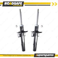 2x Front Roadsafe Sealed Strut Shock Absorbers for Skoda Fabia Roomster 5J 05-15