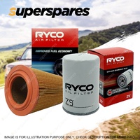 Ryco Oil Air Filter for Ford Courier PE PG PH 4cyl 2.5L Turbo Diesel Radial