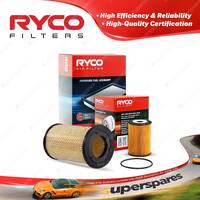 Ryco Oil Air Filter for Nissan Navara D22 III 4cyl 3L Diesel ZD30DDTi 2001-2005