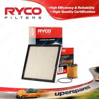 Ryco Oil Air Filter for Holden Astra PJ 4cyl 2L Petrol A20NFT 04/2015-On