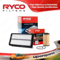 Ryco Oil Air Filter for Kia Grand Carnival VQ V6 3.8L Petrol G6DA 01/2006-2008